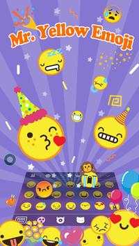 Emoji Keyboard：Mr. Yellow screenshot 2