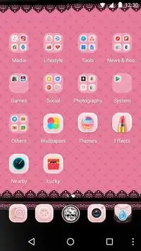 Pink Lace Theme - Theme for Android Free screenshot 2