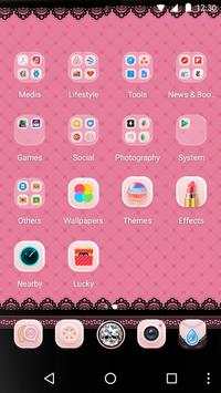 Pink Lace Theme - Theme for Android Free screenshot 2