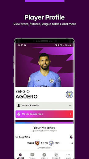 Premier League Player App 3 تصوير الشاشة