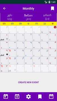 Shwe Myanmar Calendar 4 تصوير الشاشة