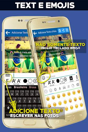 Adicionar Texto & Adesivos a fotos App 🇧🇷(2020) screenshot 3