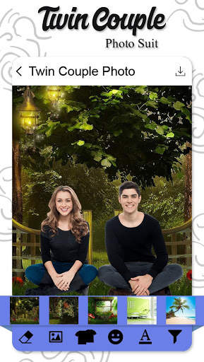 Twin Couple Photo Suit 2 تصوير الشاشة