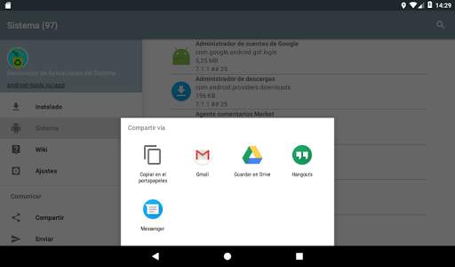 Administrador de aplicaciones del sistema screenshot 16