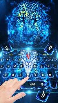 Blue Leopard Keyboard Theme screenshot 1