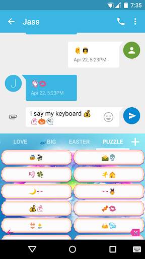 Rainbow Cloud Emoji Keyboard screenshot 4