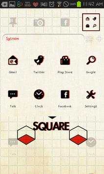 square GO launcher theme screenshot 2