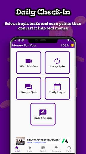 Make Money -  Watch Video, Spin, Scratch and Earn screenshot 1