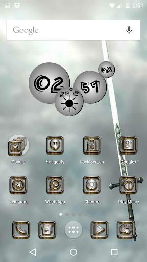 SilverGold 3D Icon CM&Launcher screenshot 3