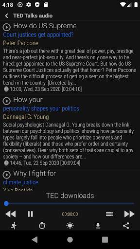 TED talks download & play talks (tedx) NPR screenshot 3