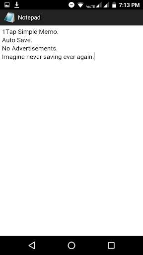 Notepad for Android screenshot 1