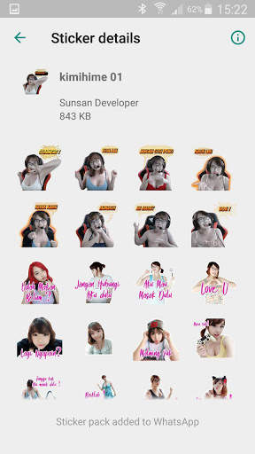 Kimi Hime WA Sticker for Whatsapp screenshot 2