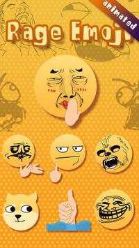 GO Keyboard Sticker Rage Emoji скриншот 1