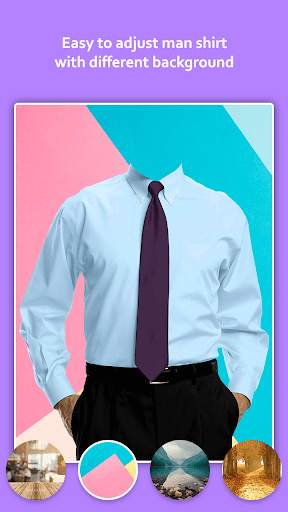 Man Shirt with Tie Photo Editor screenshot 4