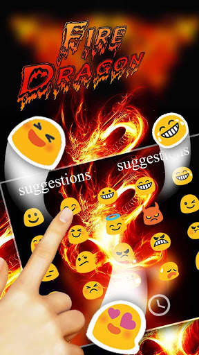 Flaming Fire Dragon Keyboard screenshot 3