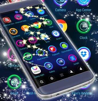 HD Dark Blue Launcher Theme screenshot 4