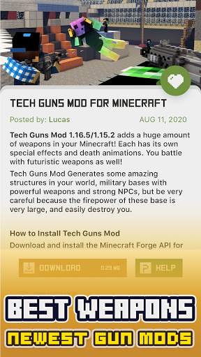 Guns mod for Minecraft ™ - Gun and Weapon Mods screenshot 5