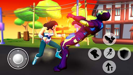 Cartoon Fighting Game 3D : Superheroes screenshot 1