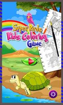 Super Birds Kids Coloring Game screenshot 1