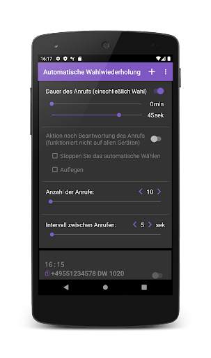 Automatische Wahlwiederholung screenshot 2