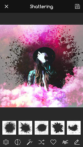 Overlay Photo Shattering Effect App screenshot 1