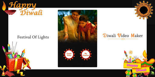 Happy Diwali Video Maker 2020 - Diwali Movie Maker 2 تصوير الشاشة