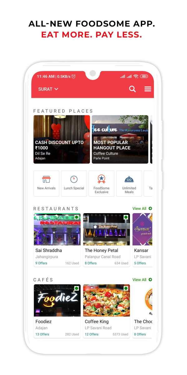 FoodSome - Discount App 1 تصوير الشاشة