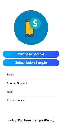 Test Pay (In App Purchase Sample) screenshot 1