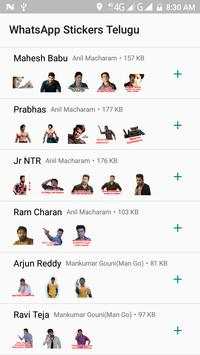 WhatsApp Stickers Telugu(WAST) screenshot 5