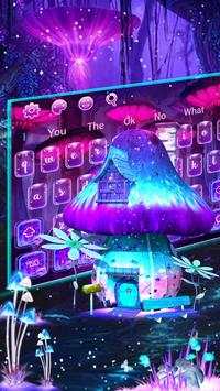 3D Neon Mushroom Keyboard Theme screenshot 1