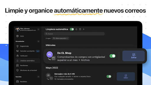 Clean Email - Ordene Recibidos screenshot 13