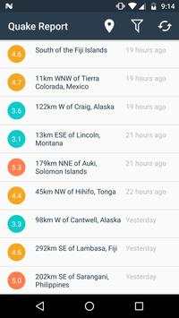 Quake Report screenshot 1