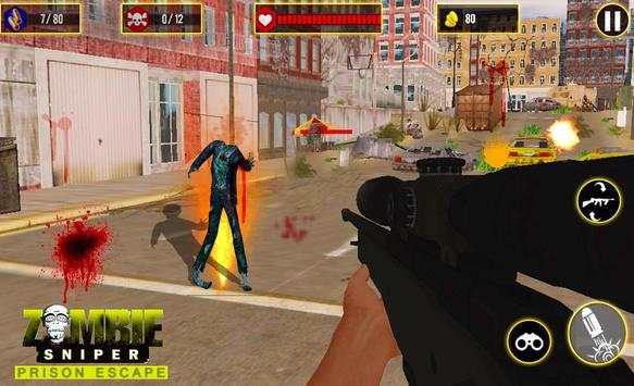 Zombie Sniper Pirson Escape screenshot 1