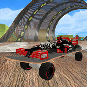 Skate Formula Cop Car Chase: Skateboard Games icon