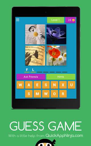 GUESS GAME  - 4 PICS 1 WORD QUIZ screenshot 8