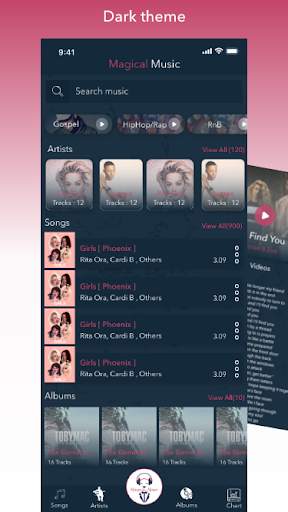 Magical Music Player - Music videos and Lyrics app screenshot 3