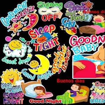 Good Morning & Good Night Stickers "For WhatsApp" screenshot 1