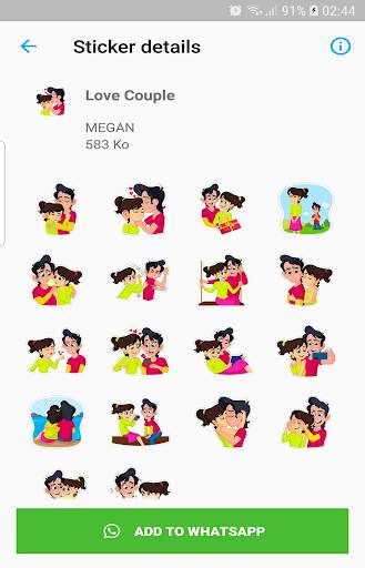 Romantic Stickers for Whatsapp 2020-WAStickerApps‎ screenshot 3
