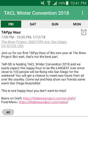 TACL Convention screenshot 1