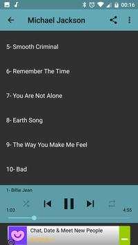 Michael Jackson mp3 Offline Music Hits screenshot 4