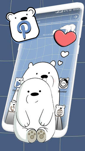 Ice Bear Launcher Theme screenshot 1