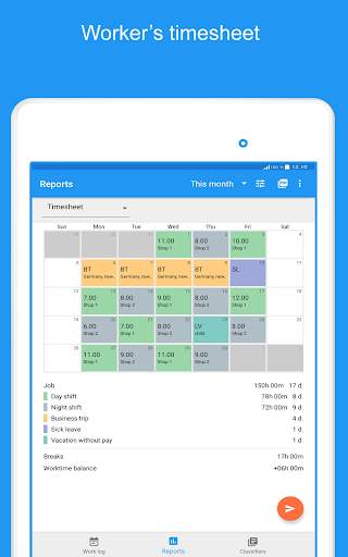Express Worklog - timesheet, work time tracker screenshot 8