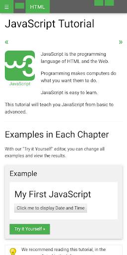 W3 Schools Tutorials offline screenshot 3