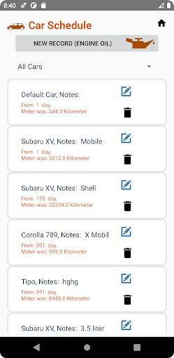 Car Schedule screenshot 4