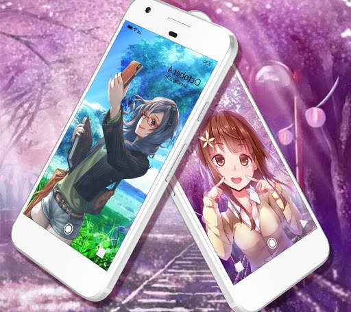 Lovely Anime Girl APUS Live Wallpaper screenshot 4