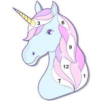 Unicorn Color By Number logo