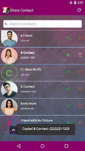 Share Contact 👤 screenshot 3