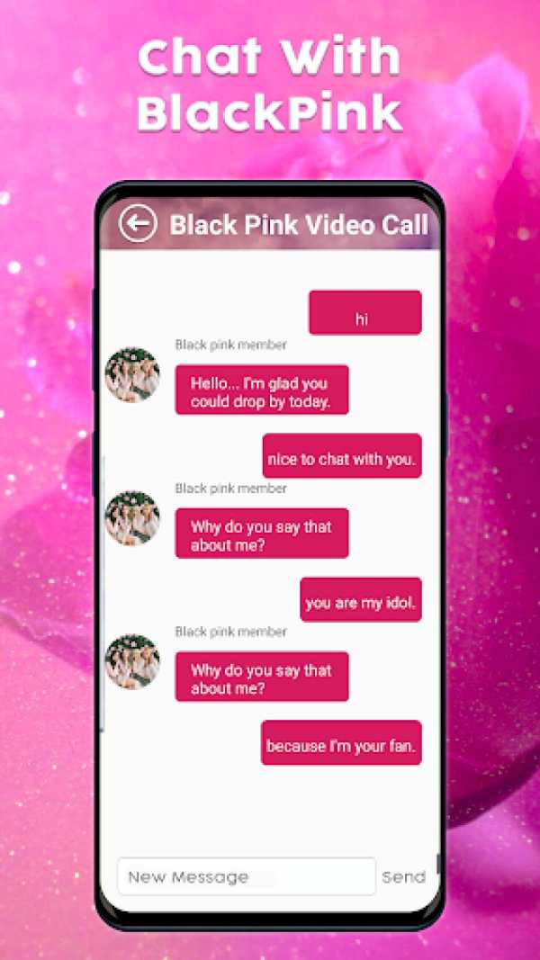 Black Pink Video Call & Chat Simulator Prank screenshot 3
