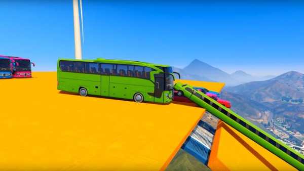Superheroes Coach Bus Stunts: Speed Racing Games screenshot 7