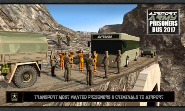 Airport Army Prison Bus 2017 screenshot 1